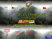 Tablet Screenshot of delta1stbattalion27thmarines.com